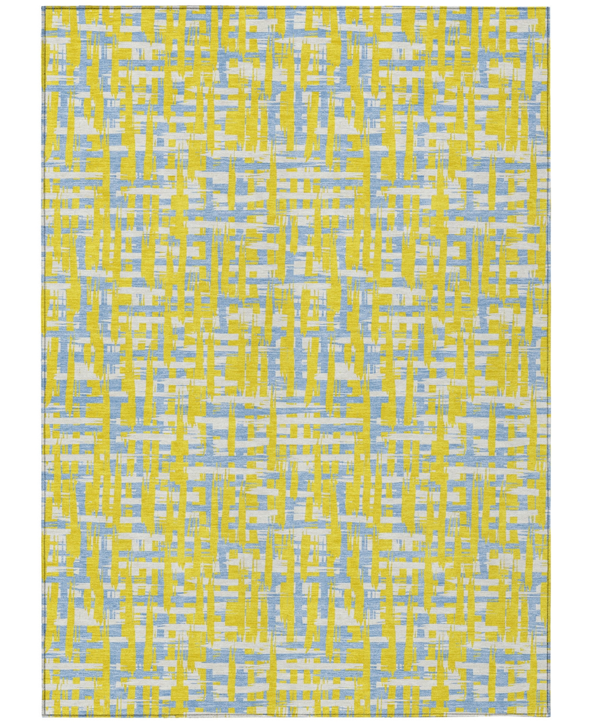 Addison Chantille Mahine Washable Acn1060 3'x5' Area Rug In Yellow