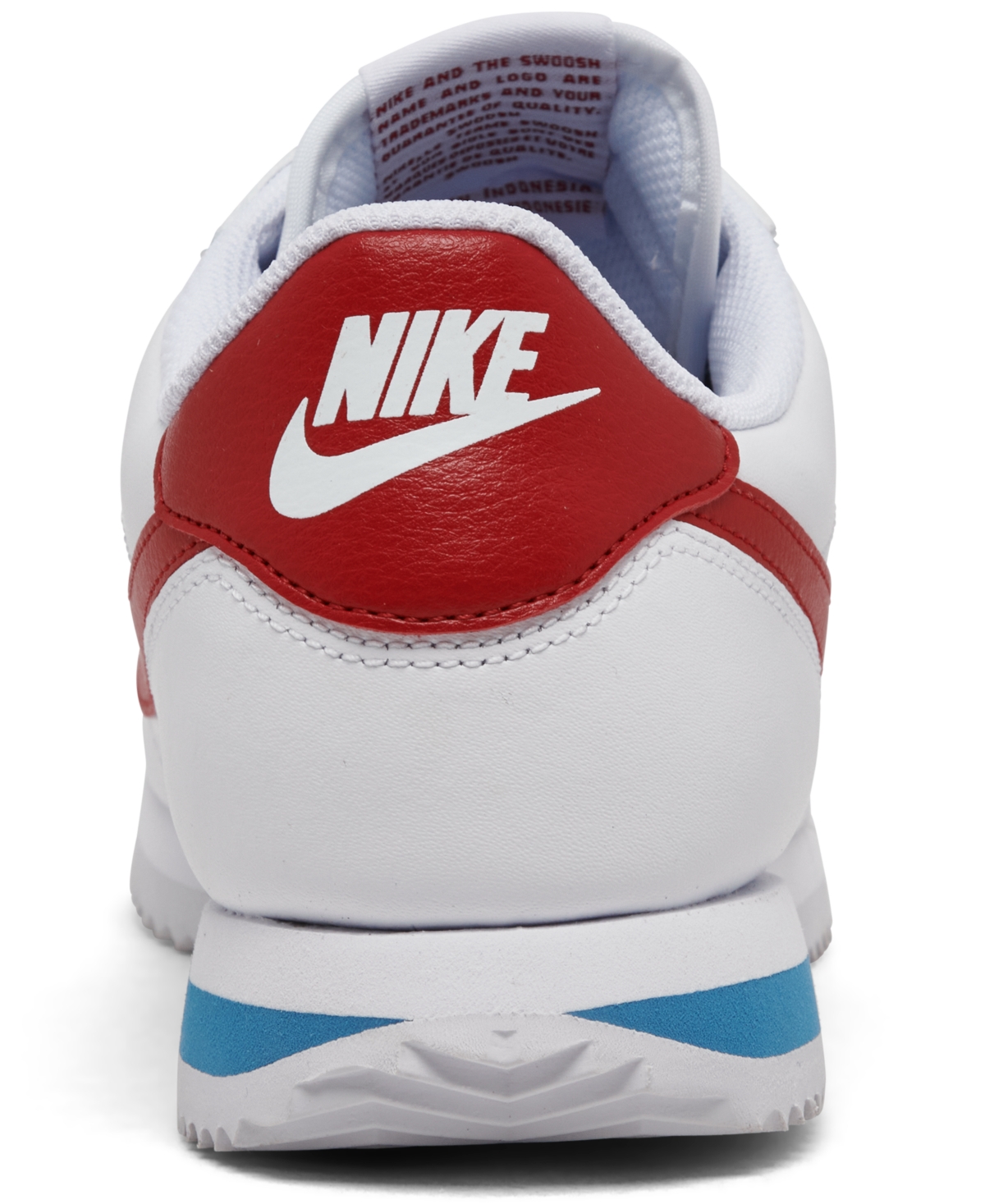 Nike Cortez Sneakers In White And Red In White,red,blue