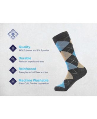 Men's Swish Colorful Dress Socks 12 Pack