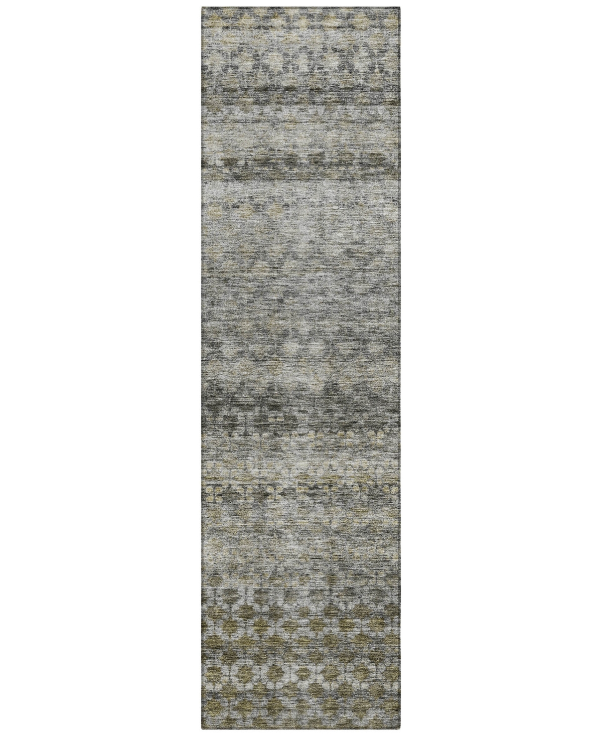 Addison Chantille Machine Washable Acn1168 2'3"x7'6" Runner Area Rug In Charcoal