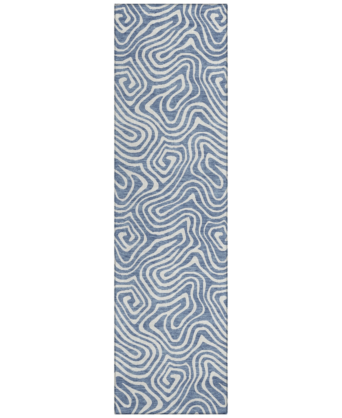 Shop Addison Chantille Machine Washable Acn1030 2'3"x7'6" Runner Area Rug In Denim