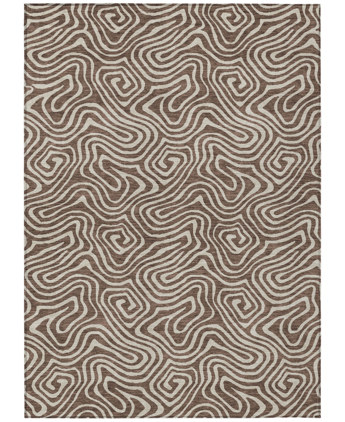 Addison Chantille Mahine Washable Acn1030 8'x10' Area Rug In Brown