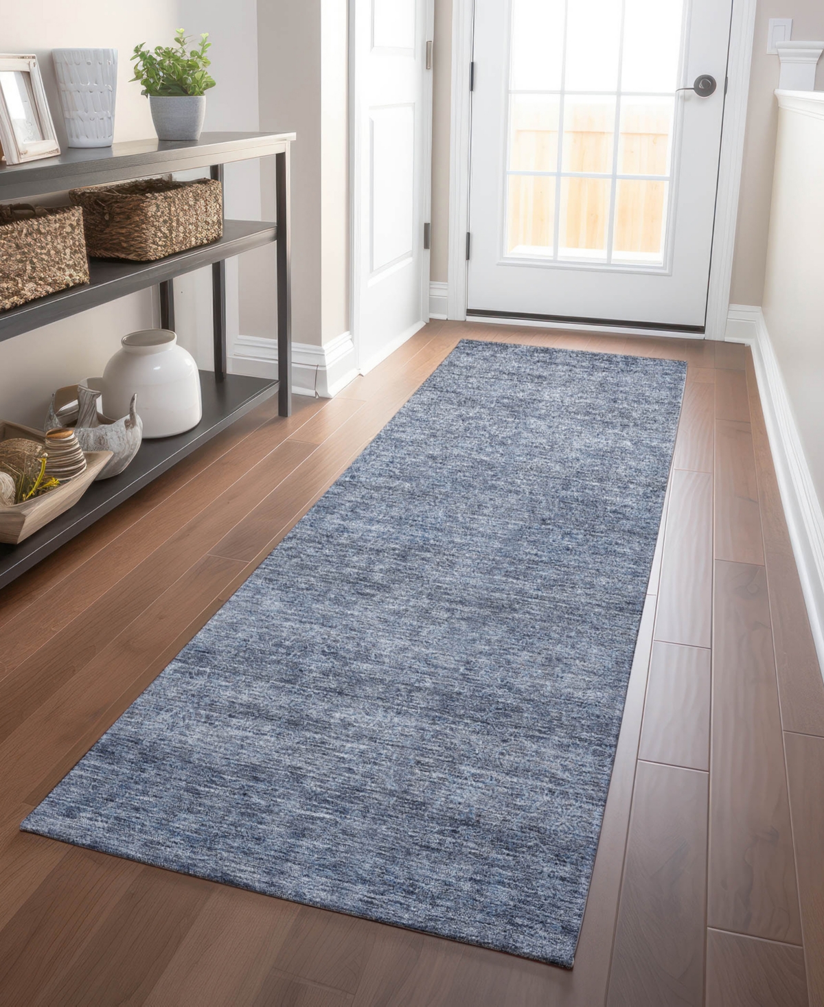 Addison Chantille Machine Washable Acn1163 2'3"x7'6" Runner Area Rug In Mist