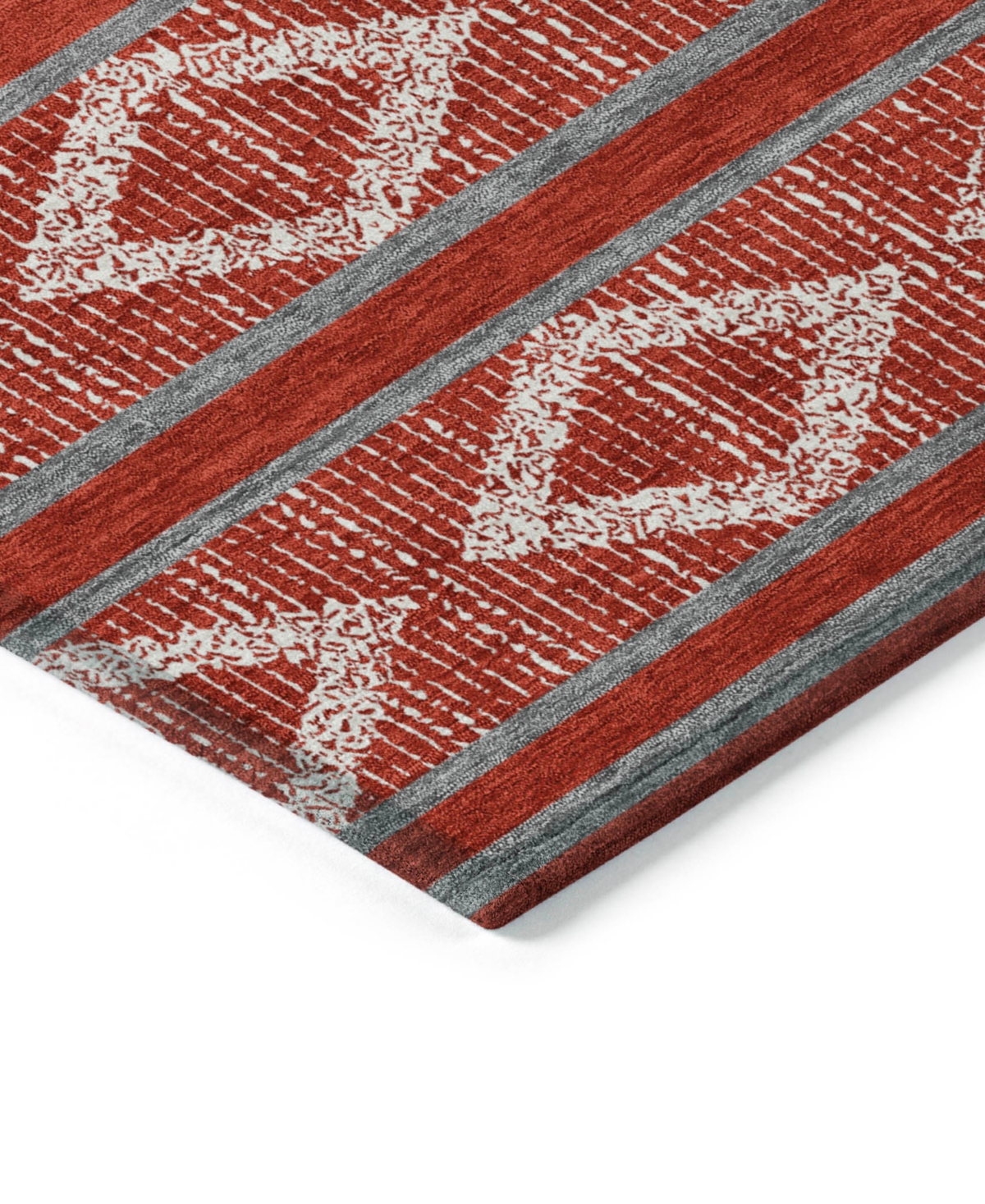 Addison Chantille Mahine Washable Acn1029 2'3"x7'6" Runner Area Rug In Red