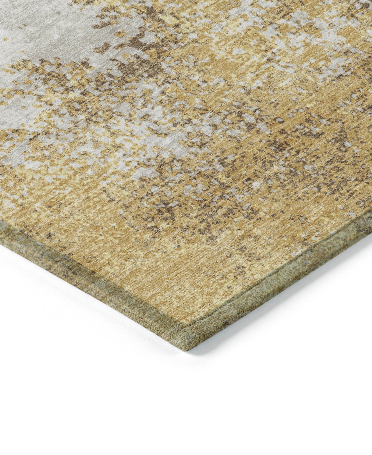 Addison Chantille Mahine Washable Acn1027 5'x7'6" Area Rug In Gold