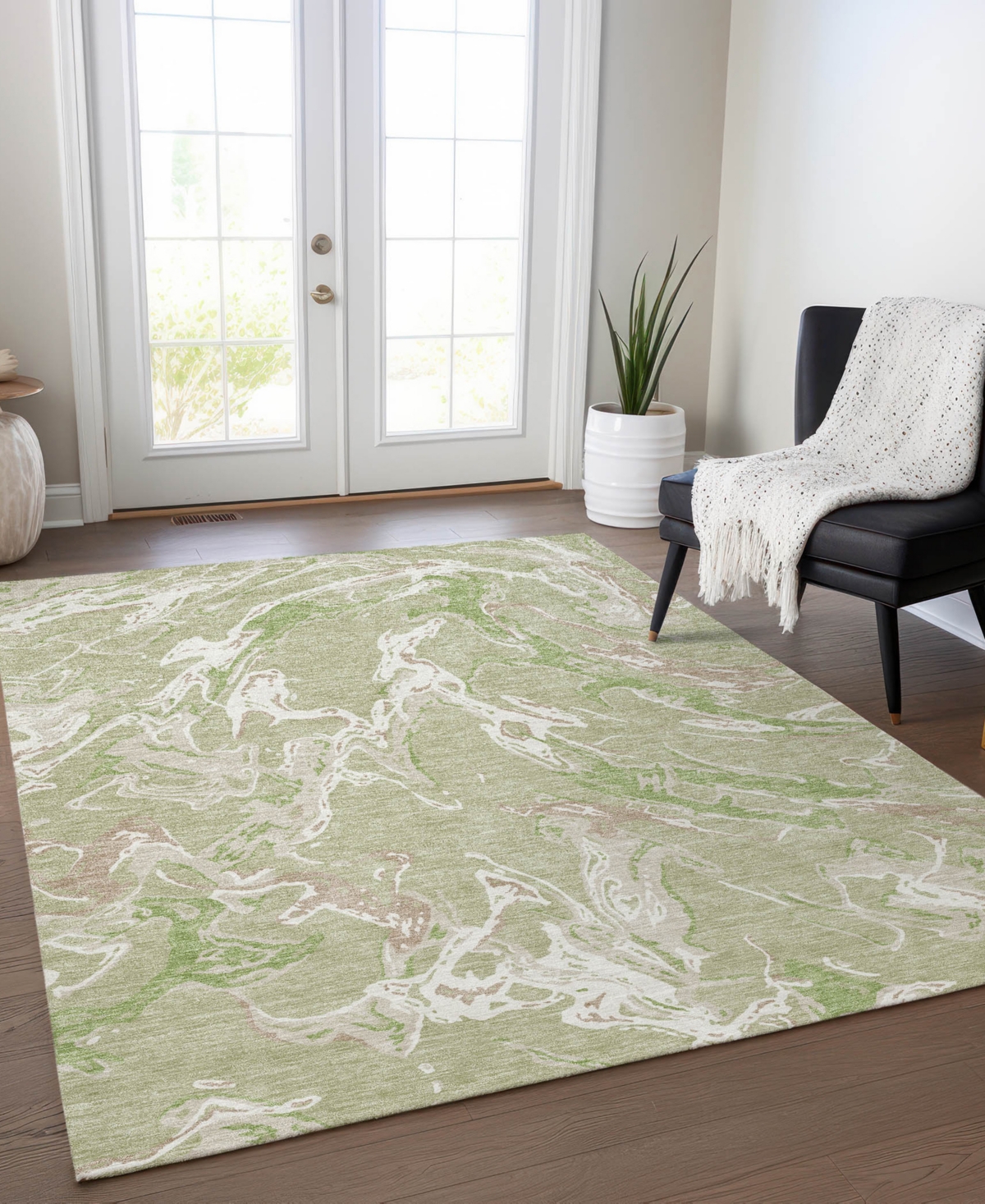 Addison Chantille Mahine Washable Acn1035 2'6"x3'10" Area Rug In Grass