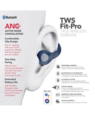 Wave-66 True Wireless Earbuds, Bluetooth, 20H Playtime