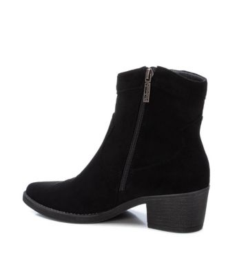 Women's Italian Western Suede Booties By