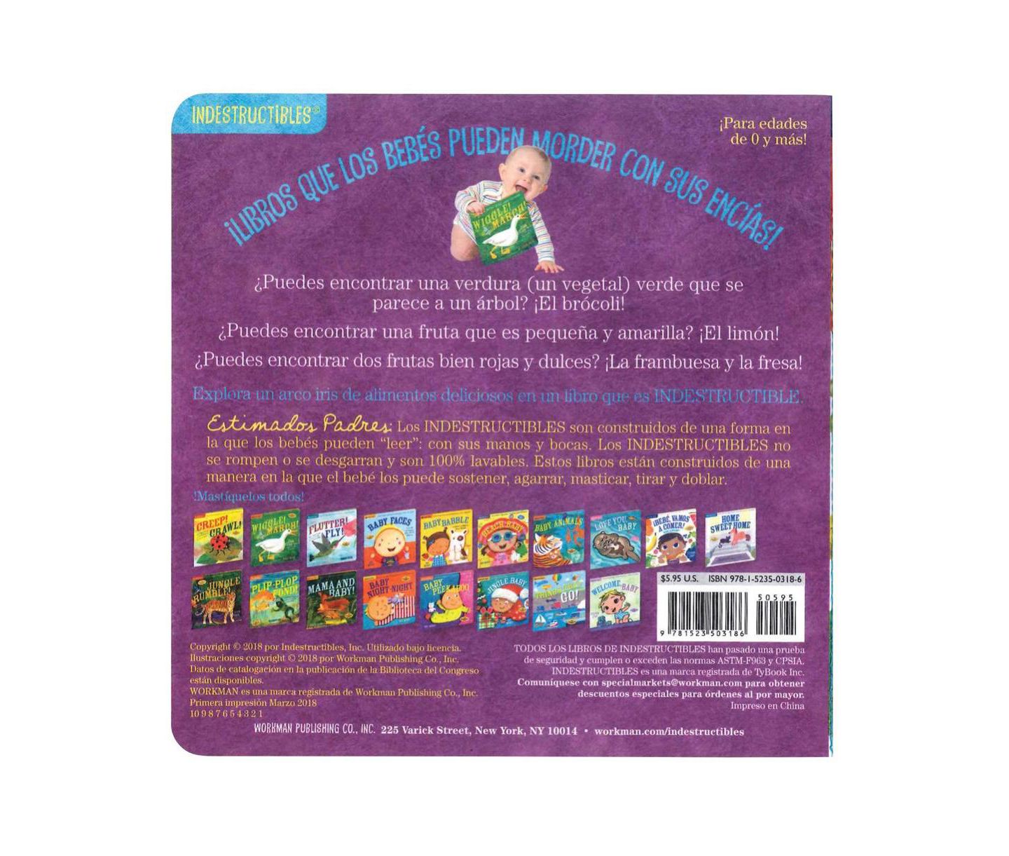 Детские игрушки Workman Publishing Company Indestructibles Basic Word Book Set for Infant and Toddlers - Set of 6 — фото 3