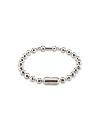 Sterling Silver and 18k Gold Multiple Beads Bracelet