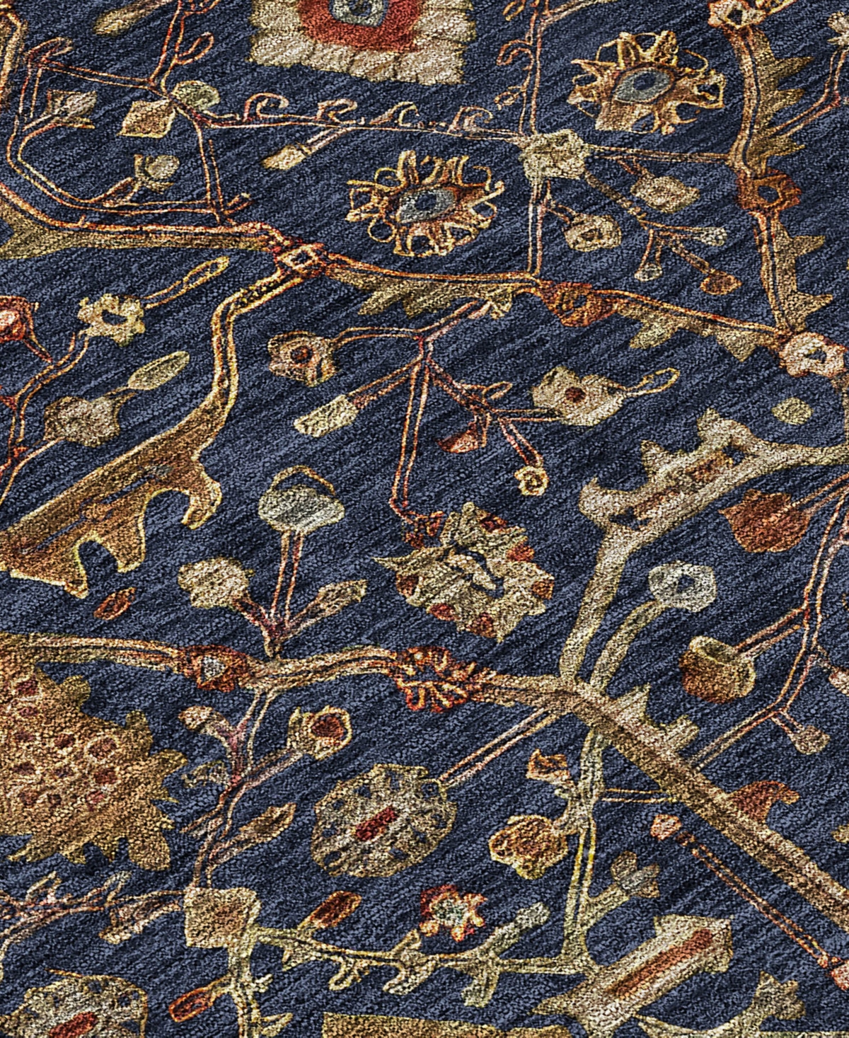 Addison Chantille Machine Washable Acn1130 2'3"x7'6" Runner Area Rug In Navy