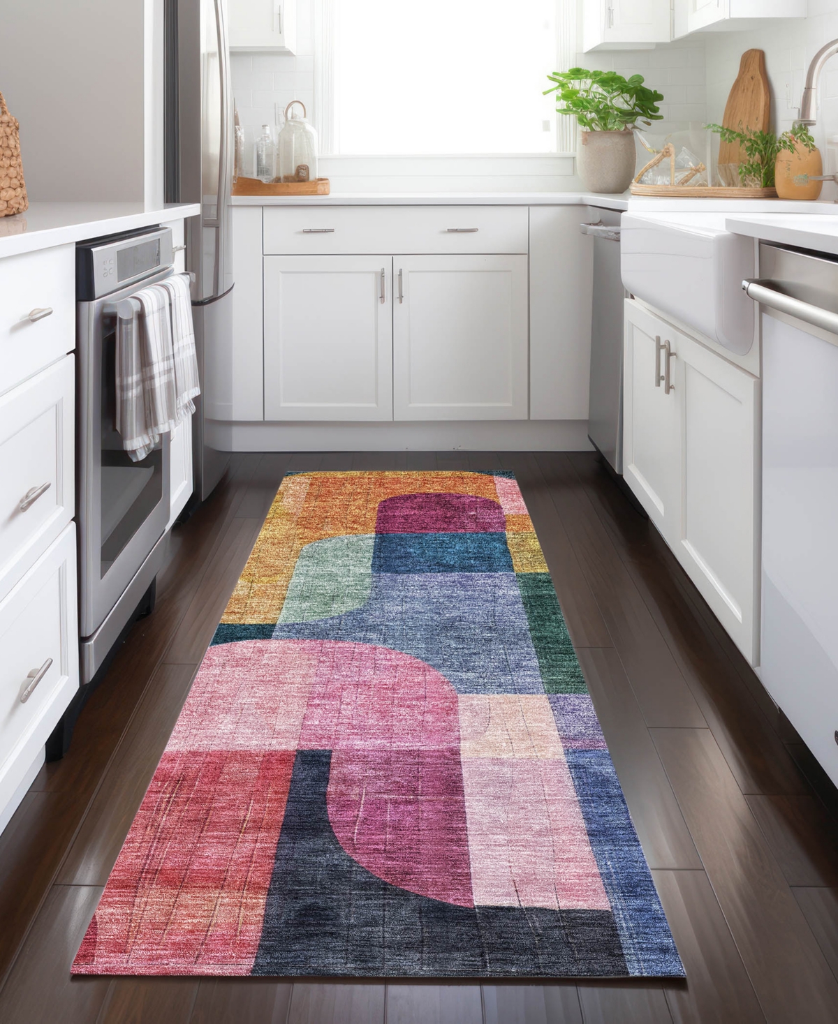 Addison Chantille Machine Washable Acn1122 2'3"x7'6" Runner Area Rug In Multi