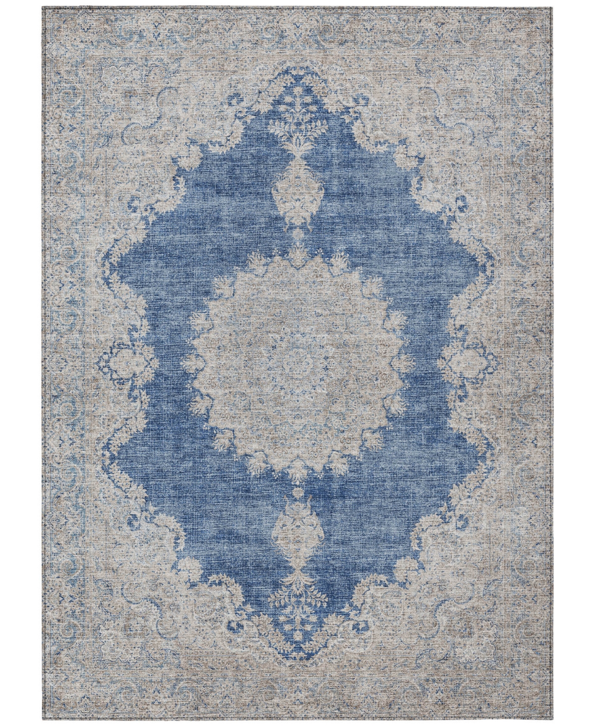 Addison Chantille Machine Washable Acn1003 5'x7'6" Area Rug In Navy
