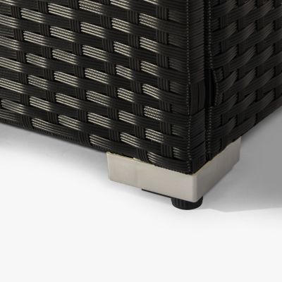 Streamdale Rattan Fire Pit Table with Tile Top