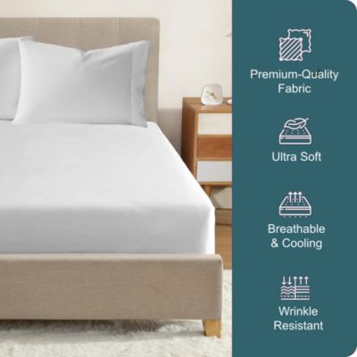 Pillowcase Set with Matching  Fitted Sheet – Soft, Durable, and Fade-Resistant Bedding - Hotel Luxury Style Sheet Set – Wrinkle Free (Flat Sheet Not Included)