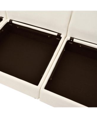 Mirod 6-Piece Modular Sofa Bed with Storage