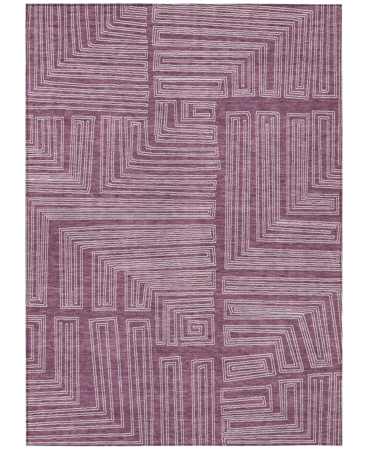 Addison Chantille Machine Washable Acn1045 3'x5' Area Rug In Eggplant
