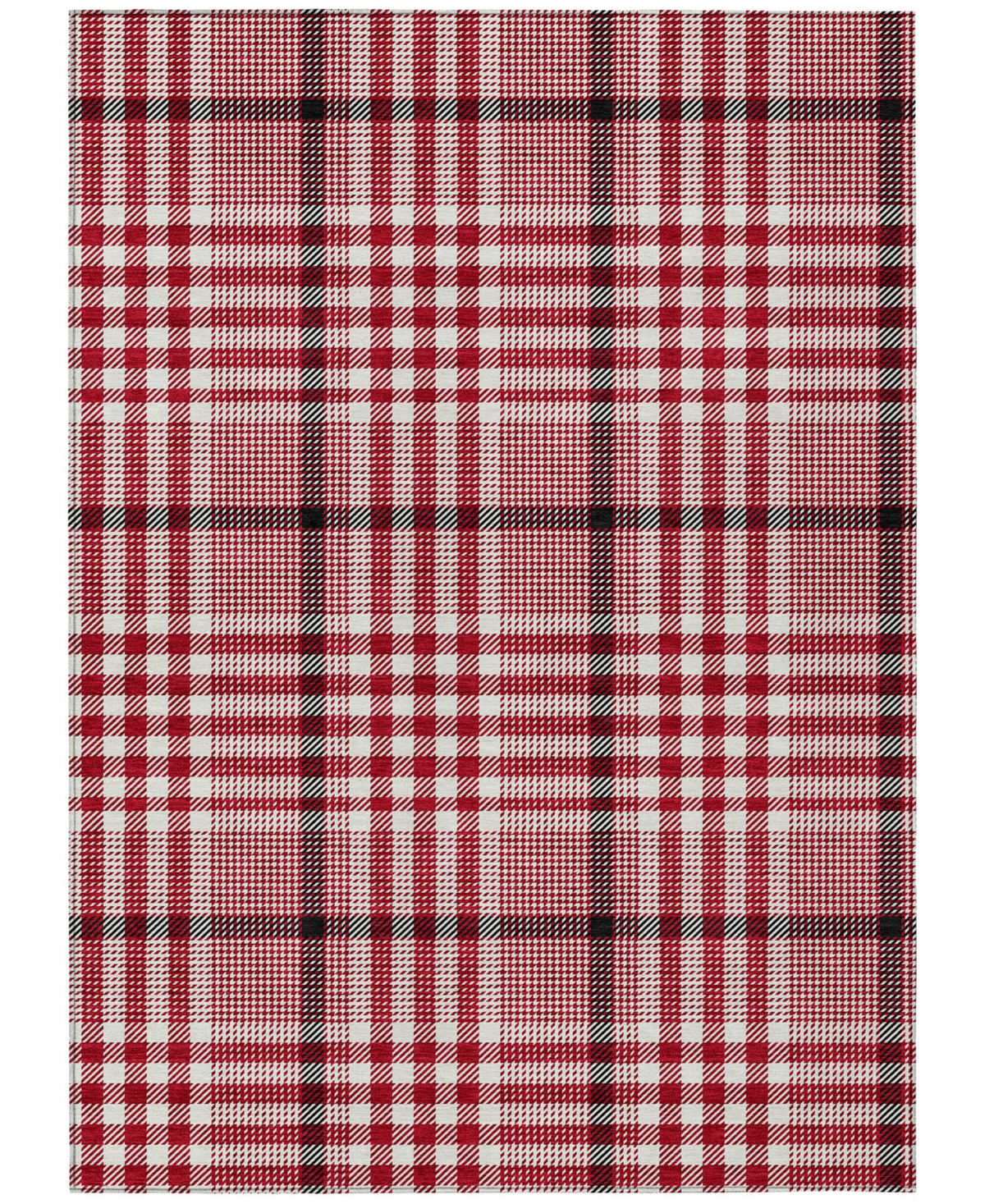 Addison Chantille Mahine Washable Acn1054 9'x12' Area Rug In Red