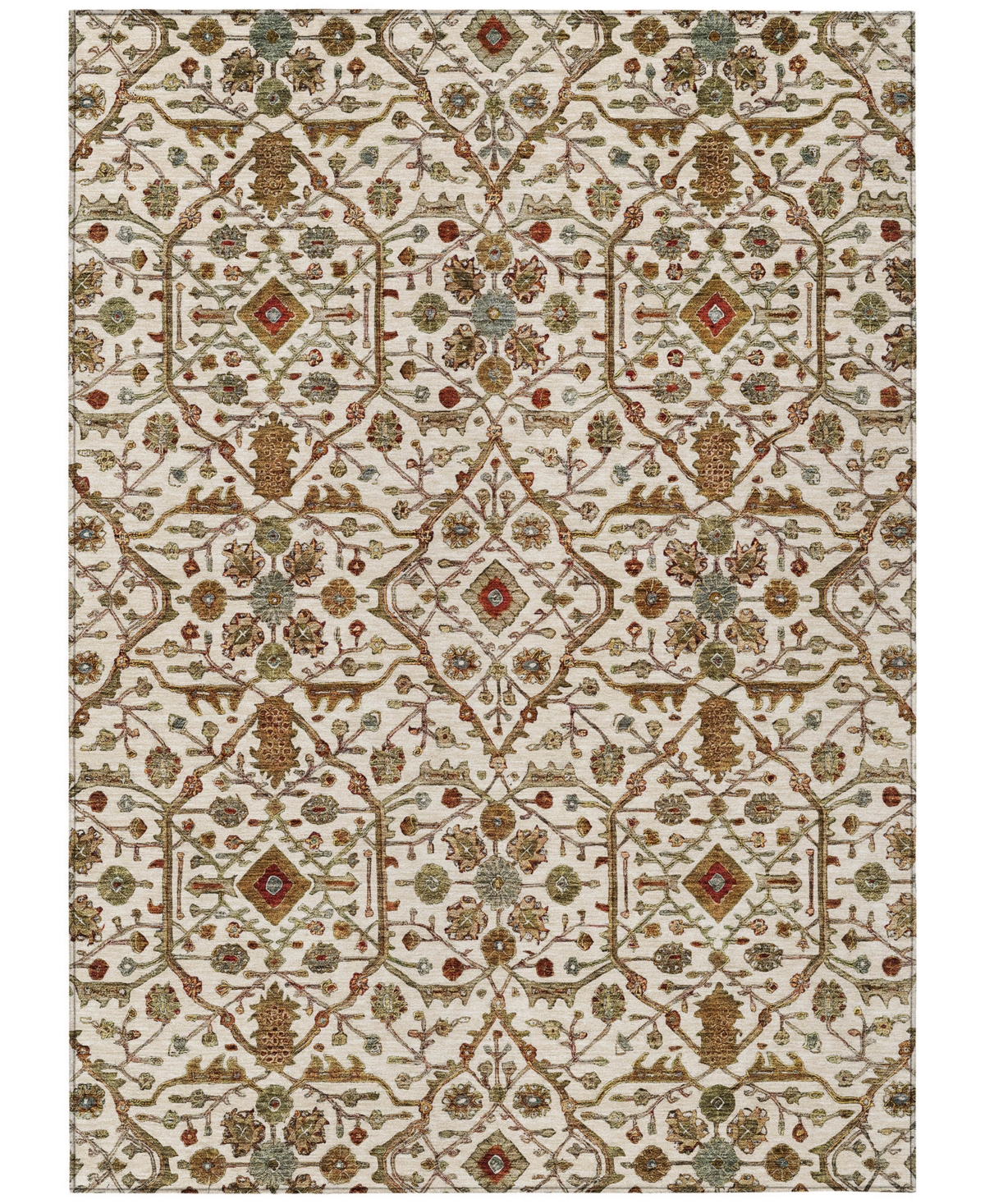 Addison Chantille Machine Washable Acn1130 9'x12' Area Rug In Ivory