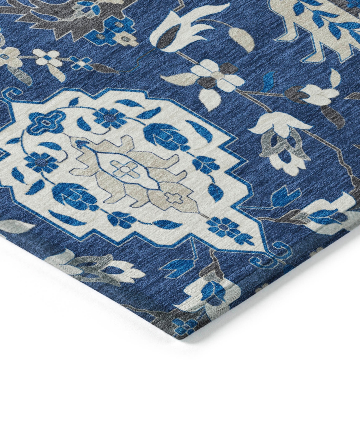 Addison Chantille Machine Washable Acn1026 9'x12' Area Rug In Navy