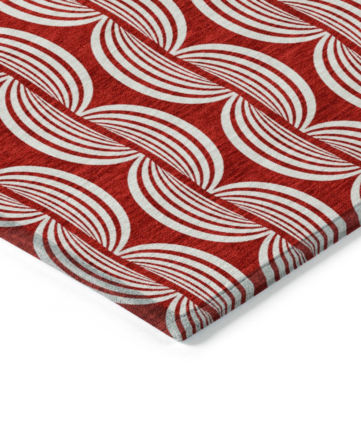 Addison Chantille Mahine Washable Acn1055 5'x7'6" Area Rug In Red