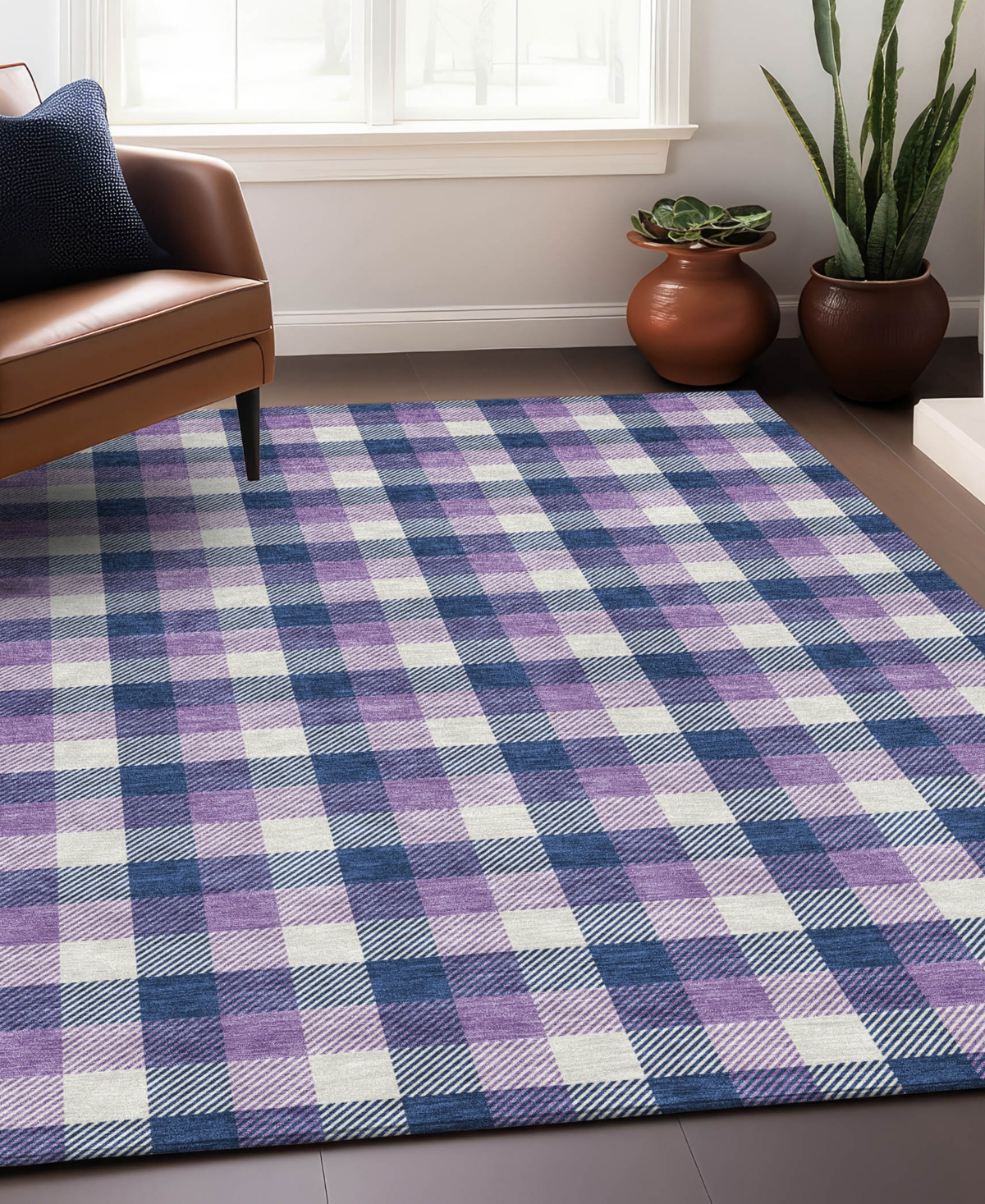 Addison Chantille Mahine Washable Acn1053 5'x7'6" Area Rug In Navy