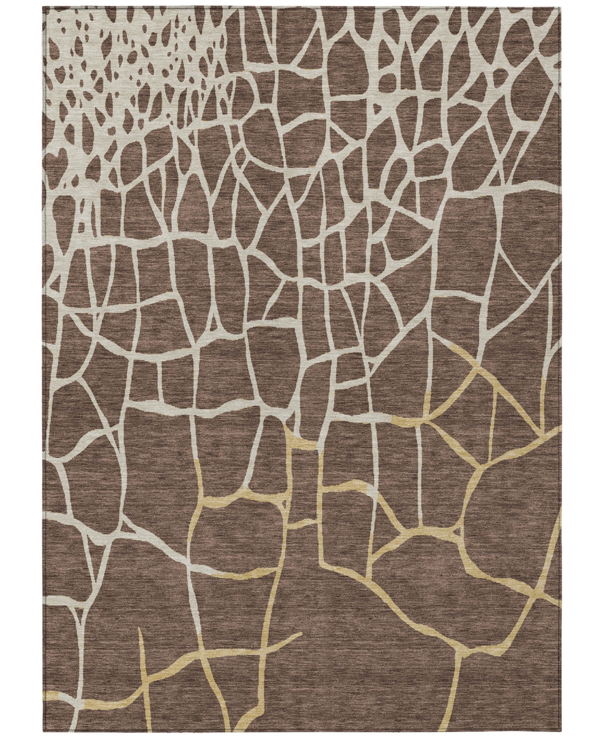 Addison Chantille Mahine Washable Acn1049 5'x7'6" Area Rug In Brown