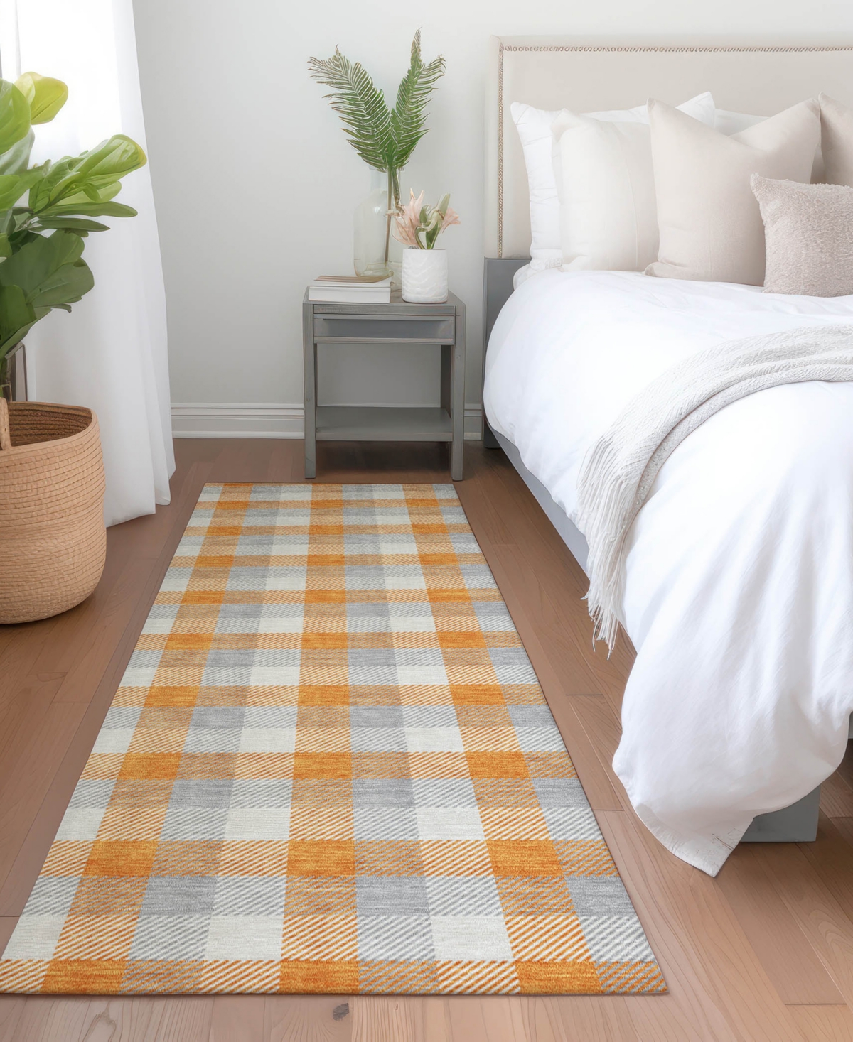 Addison Chantille Mahine Washable Acn1053 2'3"x7'6" Runner Area Rug In Orange