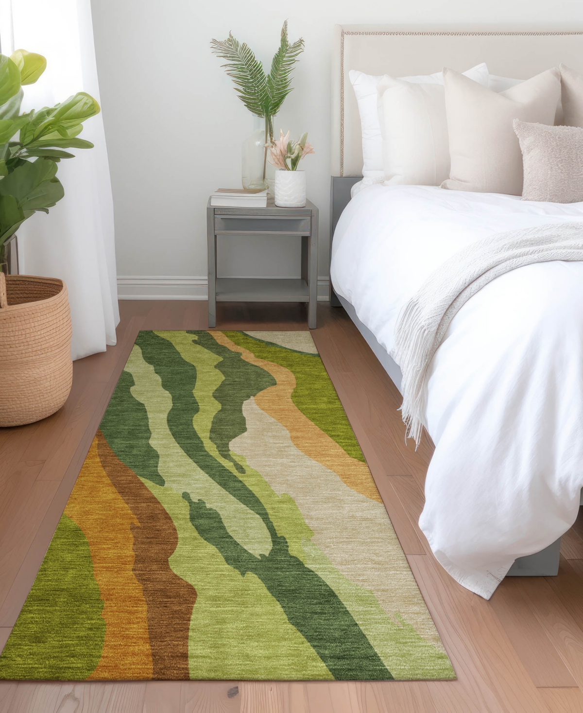 Addison Chantille Mahine Washable Acn1047 2'3"x7'6" Runner Area Rug In Green