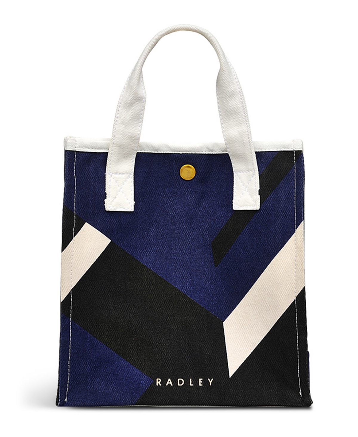 Abstract Geo Small Open Top Tote - Evenfall