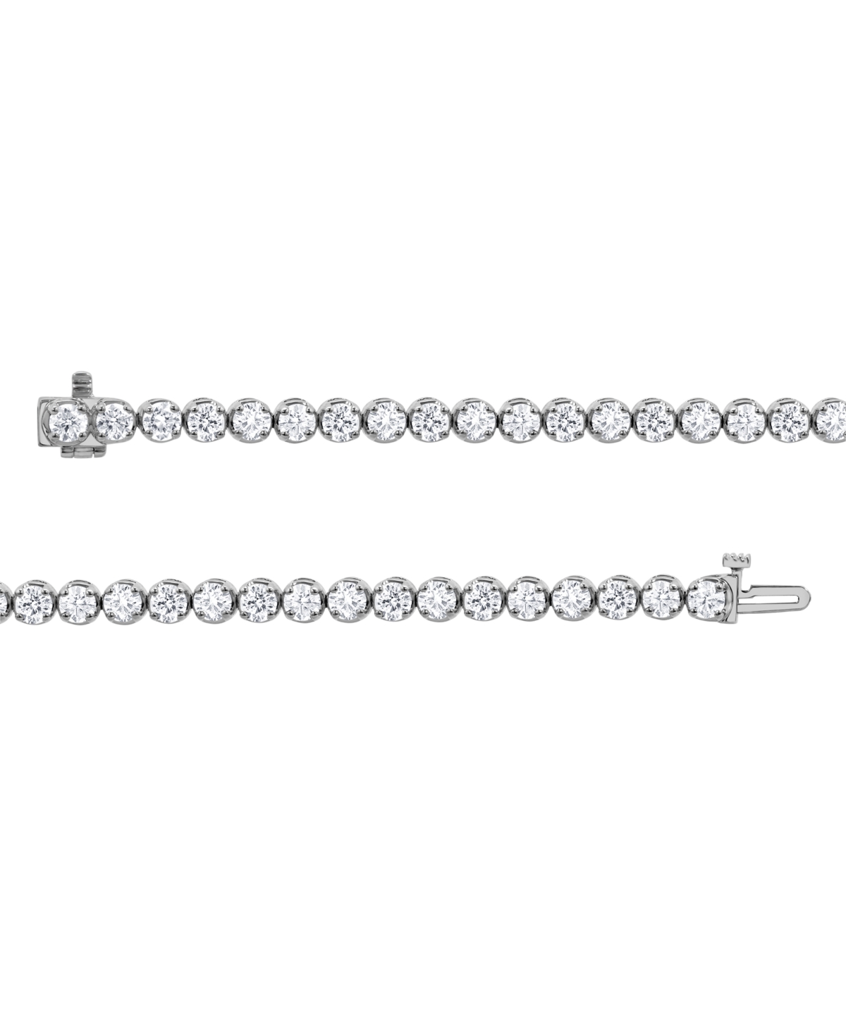 MACY'S DIAMOND LINK BRACELET (8 CT. T.W.) IN 14K WHITE GOLD 