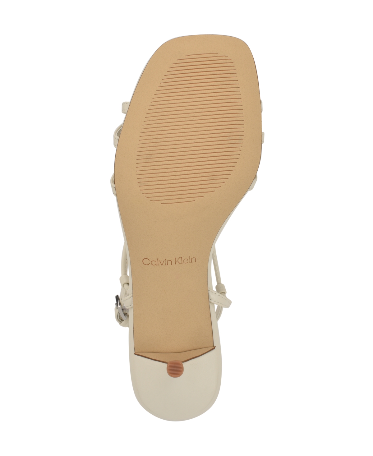 Calvin Klein Poeta 2 Strappy Sandal In Ivory