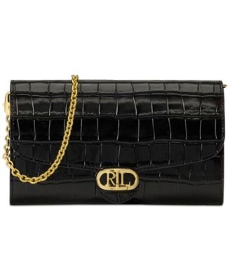 Adair Croc-Embossed Leather Small Crossbody