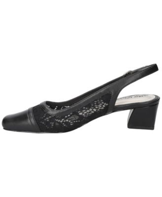 Women's Fortune Square Toe Slingback Pumps