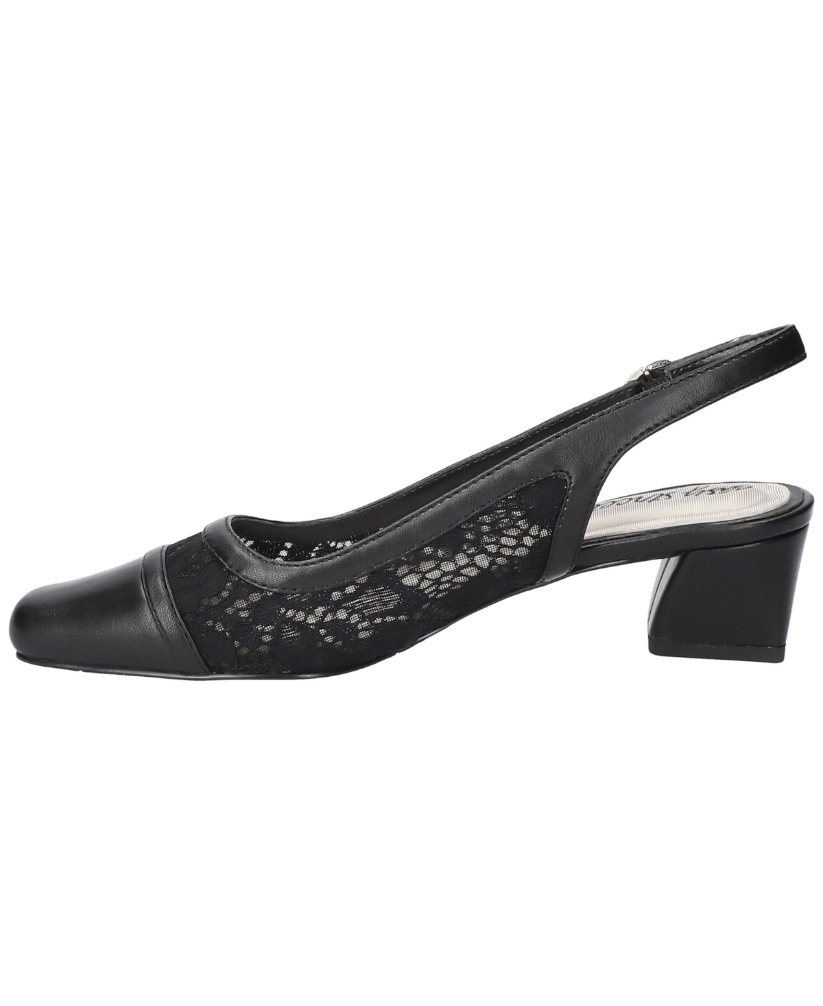 EASY STREET WOMEN'S FORTUNE SQUARE TOE SLINGBACK PUMPS 