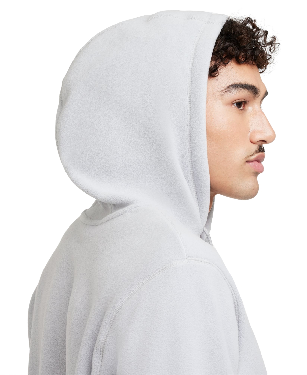 Nike Club Men's Fleece Terry Winterized Pullover Hoodie -whi