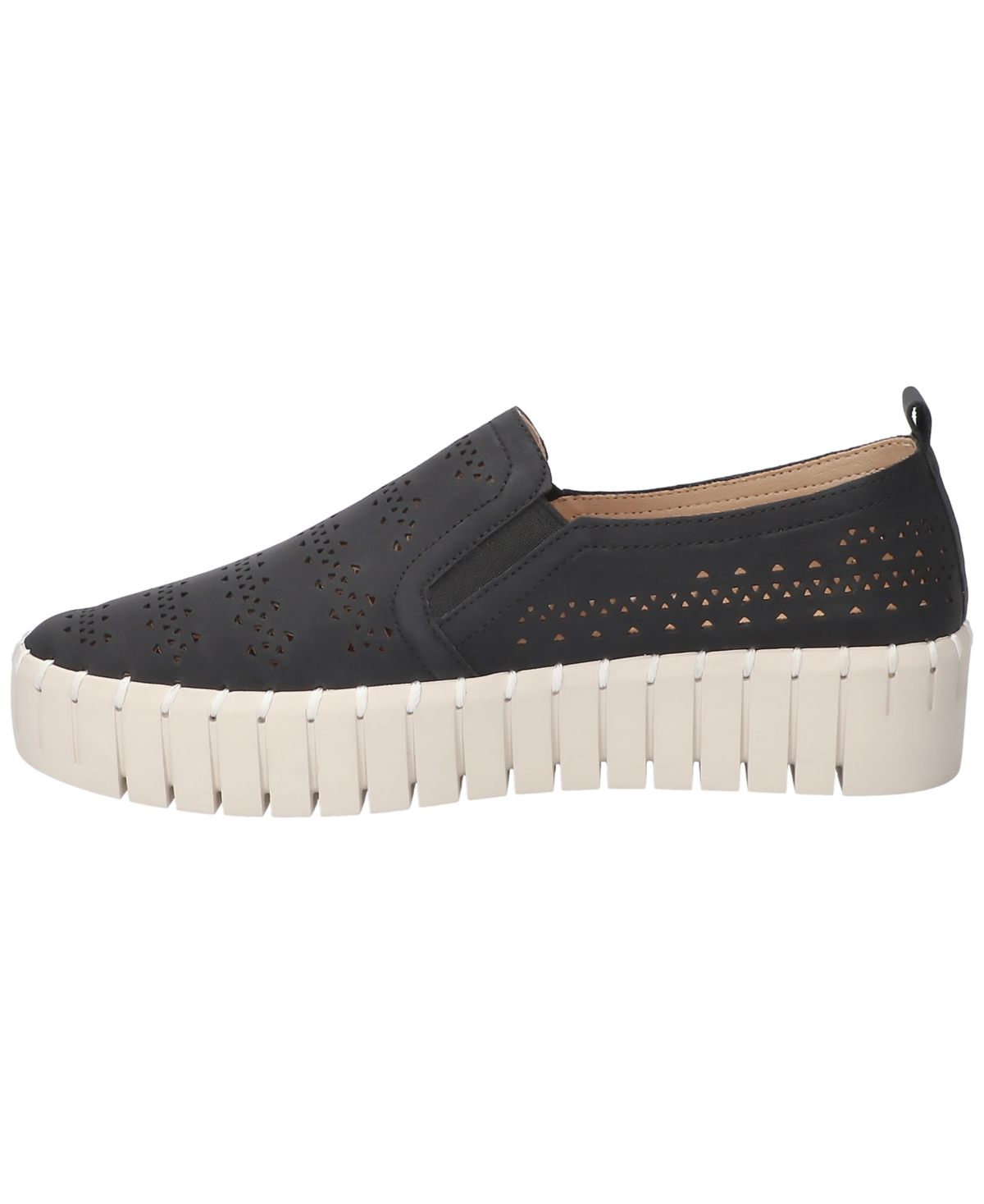 Easy Street Women's Peppy Slip-on Platform Sneakers In Black