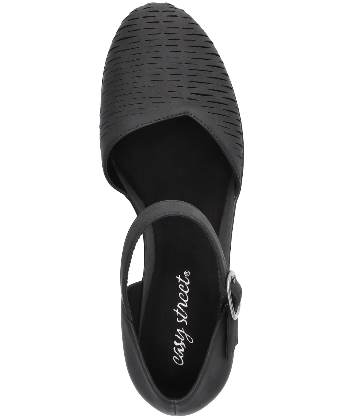 Shop Easy Street Women's Justina Block Heel Sandals In Black