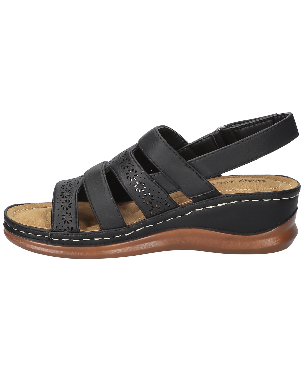 EASY STREET WOMEN'S ALEXI SLINGBACK WEDGE SANDALS 