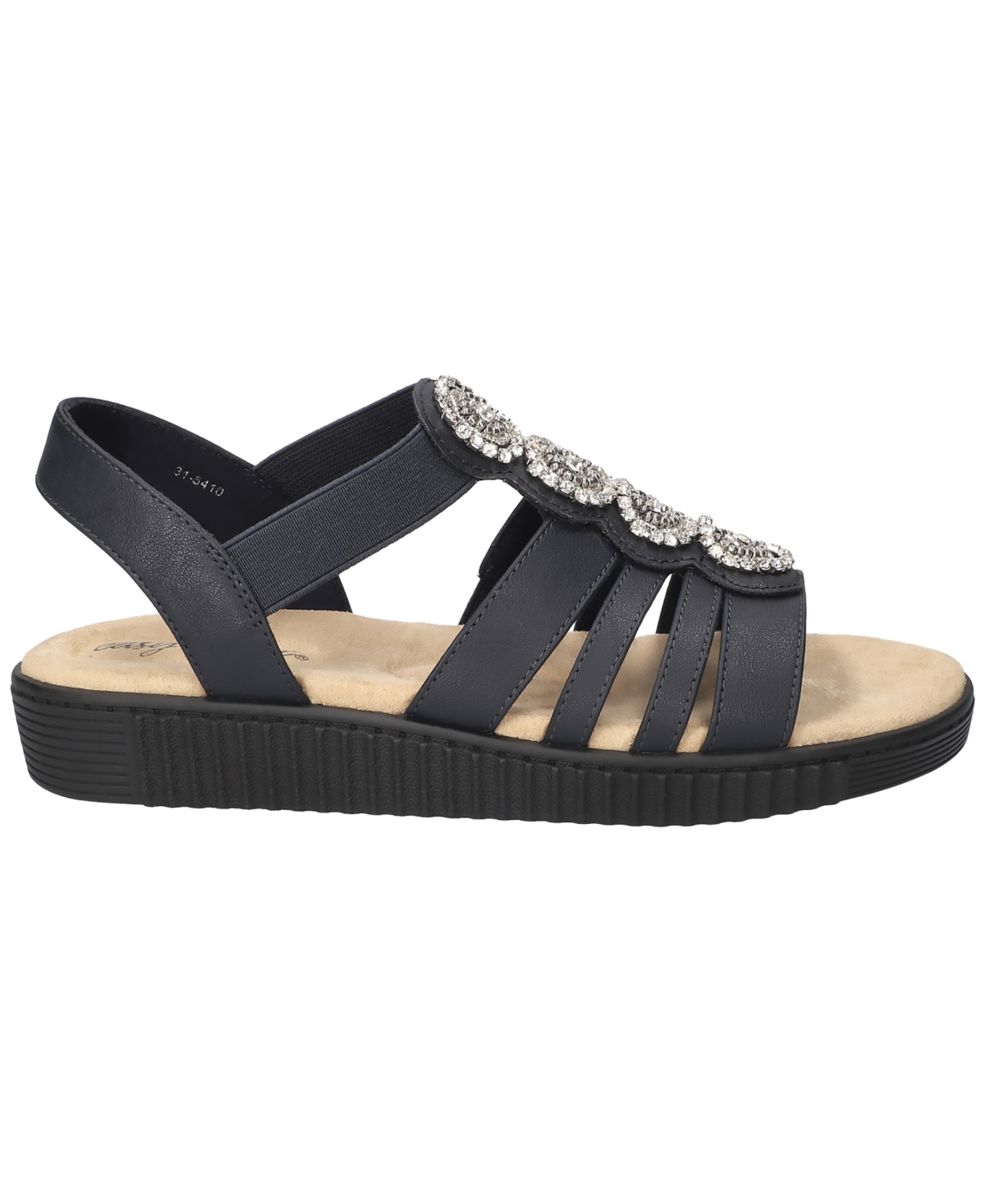 Shop Easy Street Women's Samira Slip-on Platform Sandals In Navy
