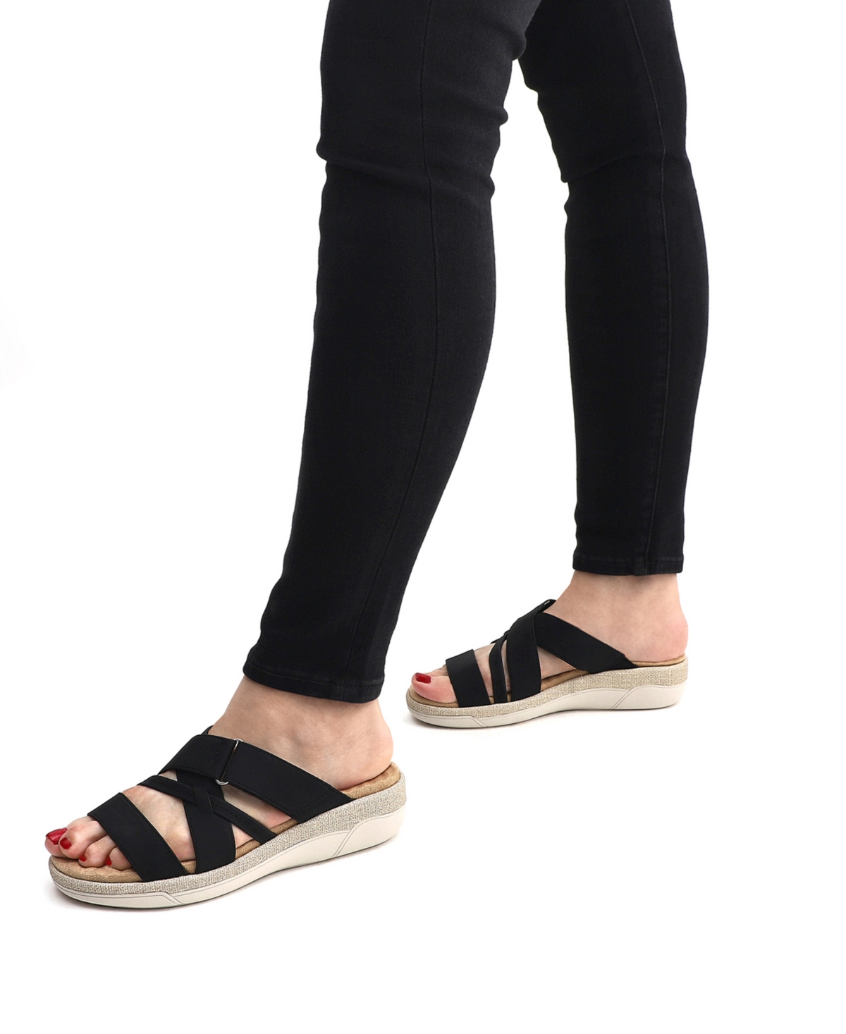 EASY STREET WOMEN'S PAOLA COMFORT PLATFORM SANDALS 