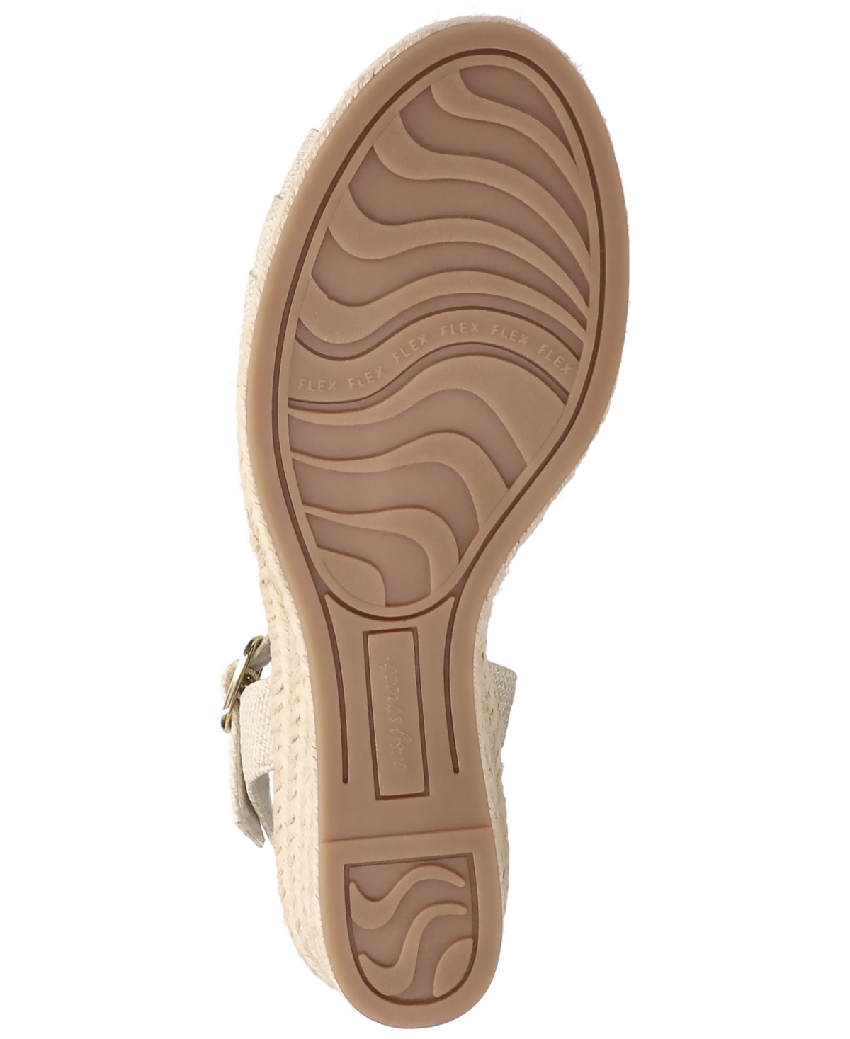 Shop Easy Street Women's Miramar Espadrille Wedge Heel Sandals In Natural
