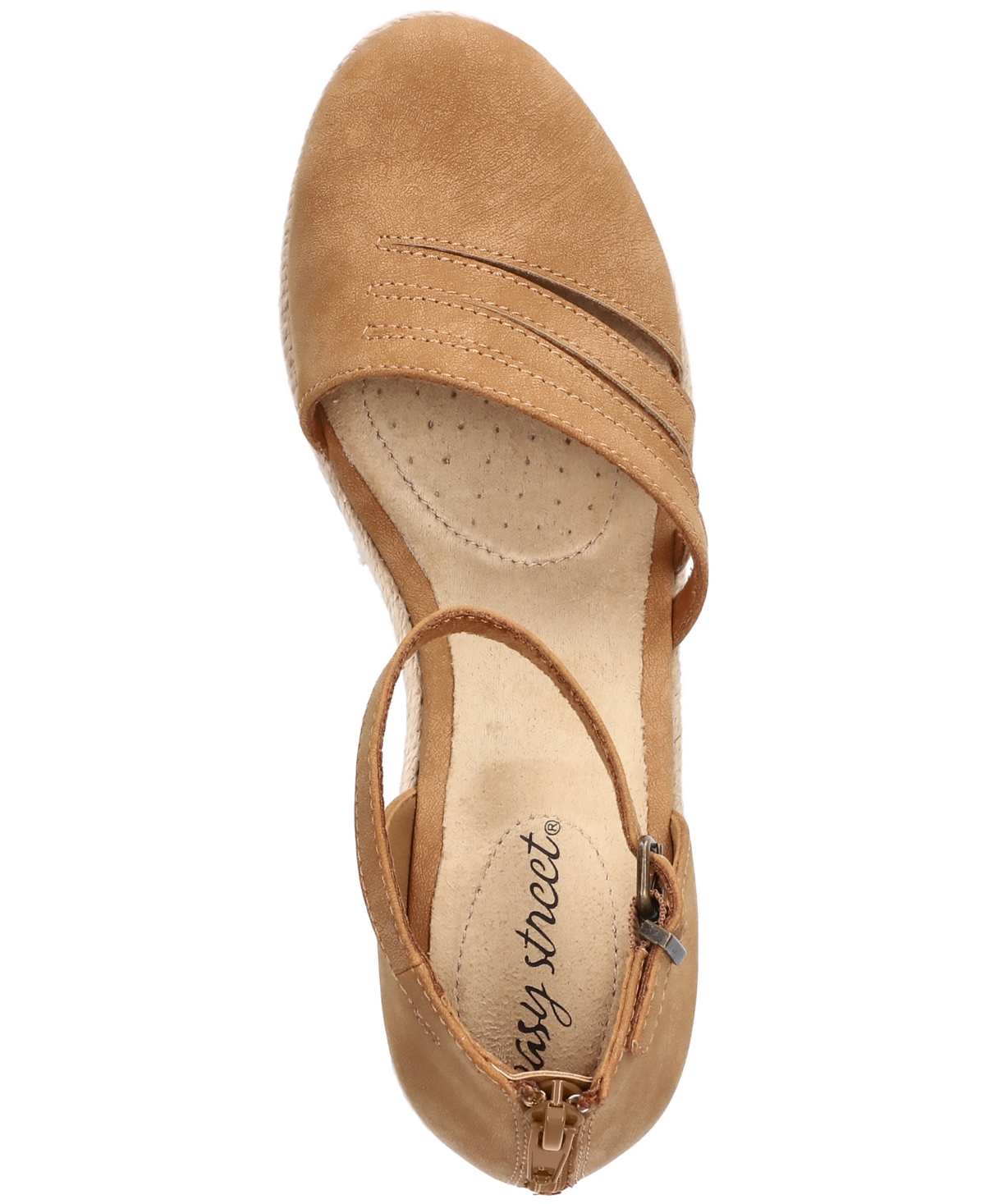 Shop Easy Street Women's Daytona Espadrille Wedge Sandals In Tan