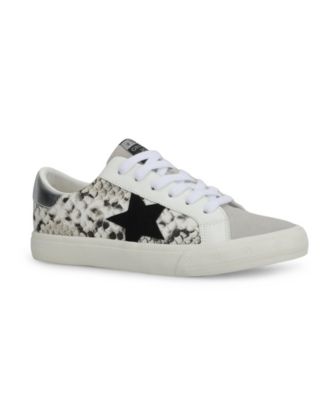 GRANDE WHITE BLACK SNAKE GREY POP Women's Sneaker by Vintage Havana