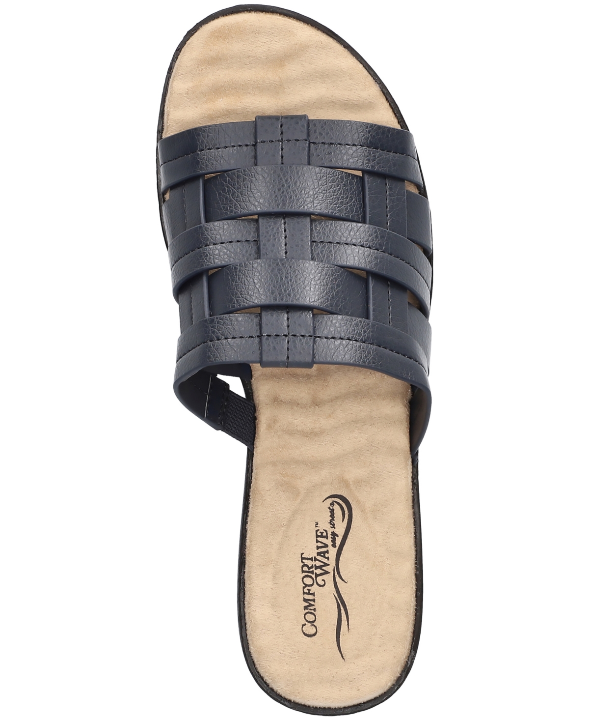 Shop Easy Street Women's Maha Comfort Slide Sandals In Navy