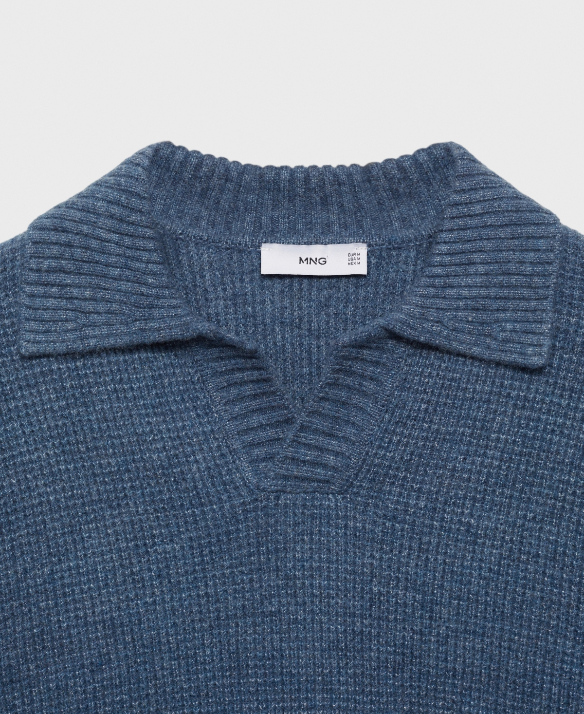 Mango Men's Knit Polo-Collar Sweater