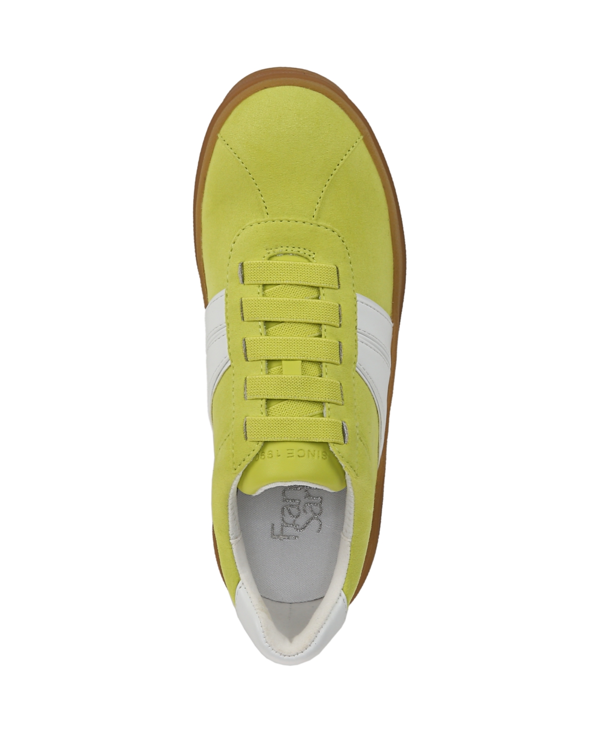 Franco Sarto Women's Vinto Lace Up Platform Sneakers In Lime Green Fabric
