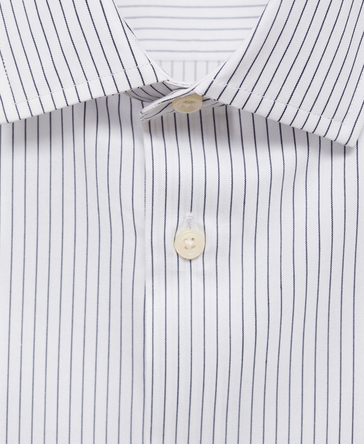 Mango Men's Slim-fit Striped Cotton Shirt In White