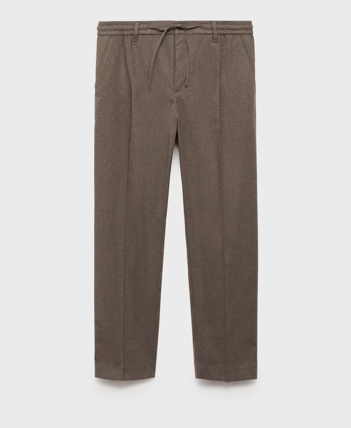 Mango Men's Regular-Fit Pleated Trousers