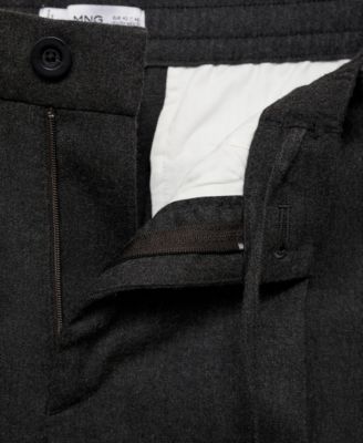 Men's Regular-Fit Pleated Trousers